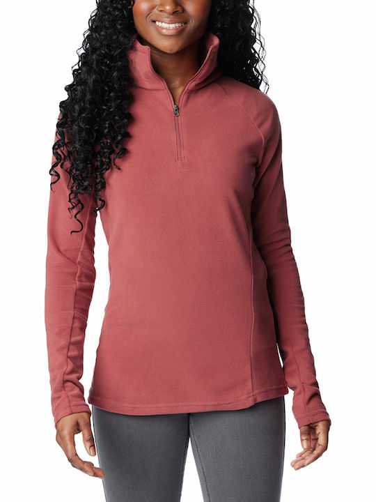 Columbia Glacial Iv 1/2 Winterlich Damen Vlies Bluse Langärmelig mit Reißverschluss Dusty Rose