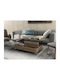 Rectangular Side Table Brezza Wooden with Lifting Mechanism Melamine W69.2xL121xH28cm