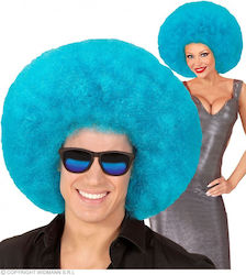 Карнавална Перука Хипи Афро Light Blue