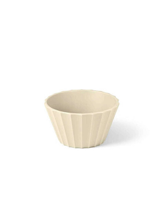 Blim+ Servierschüssel Rund Kunststoff Beige mit Durchmesser 11cm