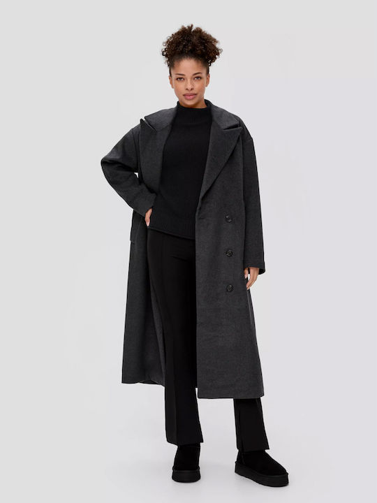 S.Oliver Women's Long Sleeve Sweater Turtleneck Black