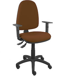 Ayna Reclining Office Chair with Adjustable Arms Brown P&C