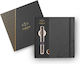Parker Desk Set with Notebook and Pen IM Monochrome Titanium 2pcs