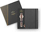 Parker Desk Set with Notebook and Pen IM Monochrome 2pcs