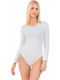 Bodysuit pentru femei Λευκό