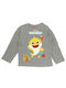 PinkFong Kids Blouse Long Sleeve Gray