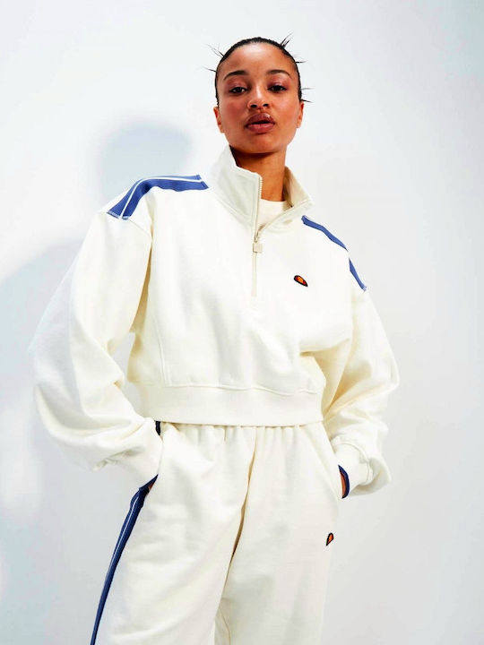 Inna Cropped Women's Sweatshirt Beige