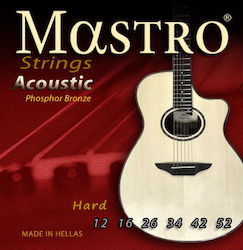 Mastro AD0693 Set Acoustic Guitar Strings Phosphor Bronze 12 - 52 Mastro AD0693 Set Acoustic Guitar Strings Phosphor Bronze 12 - 52