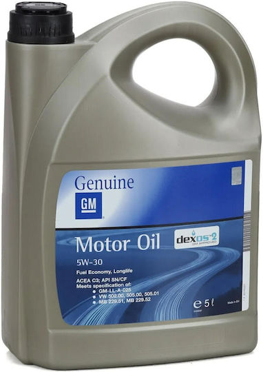 GM Dexos Λάδι Αυτοκινήτου 5W-30 5lt