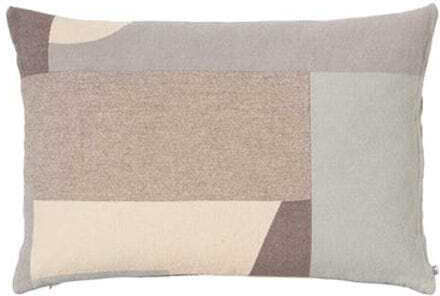 Broste Copenhagen Karla Decorative Pillow Case Made of 100% Cotton Beige 40x60cm