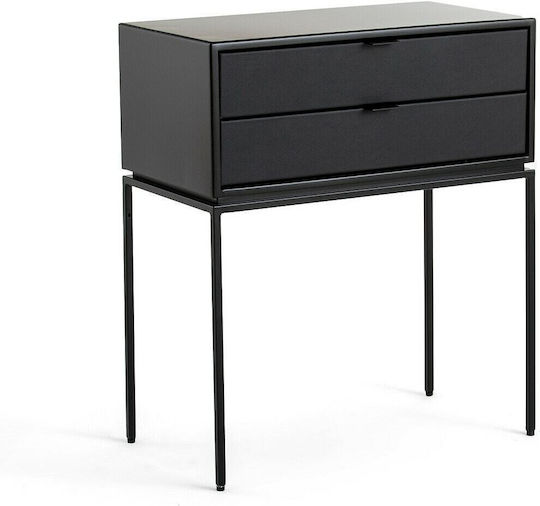 Realto с Изкуствена Кожа Черен 55x30x64см Realto с Изкуствена Кожа Черен 55x30x64см