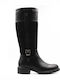 Wildleder Damenstiefel Schwarz
