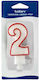 Decora Geburtstagskerze Nummer "2" 0316502