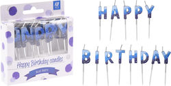 Koopman Κεράκι Γενεθλίων Happy Birthday σε Μπλε Χρώμα 13τμχ S37400040