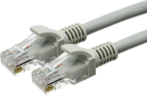 ATC U/UTP Cat.5e (Gigabit) Καλώδιο Δικτύου Ethernet 1m Γκρι