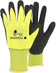 Tegera Gloves for Work Yellow Nitrile