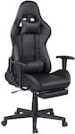 Bakaji 02837446 Gaming Chair with Footrest Black