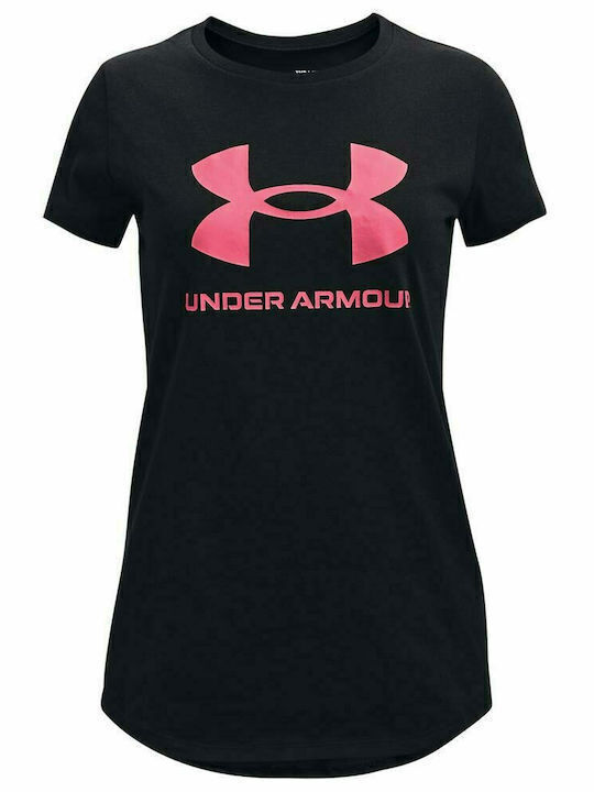 Under Armour Kids' T-shirt Black Live Sportstyle