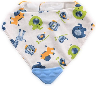 Lorelli Elephants Bandana Fabric Blue