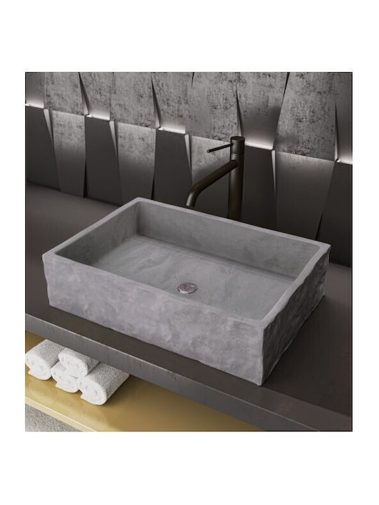 Sanitec Lithos Countertop Sink made of Syntheti...