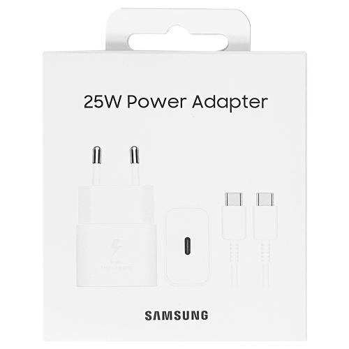 Samsung Charger with USB-C Port and Cable USB-C - USB-C 25W Power Delivery Whites (EP-T2510X)