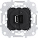 Abb Sky Χωνευτή Πρίζα με 2 Θύρες USB