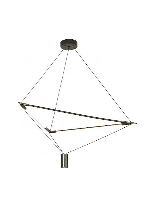 Mantra Pendant Light LED with Warm White Light Black