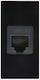 Maclean Energy Single Network Socket RJ45 Without Frame in Black Color MCE725B