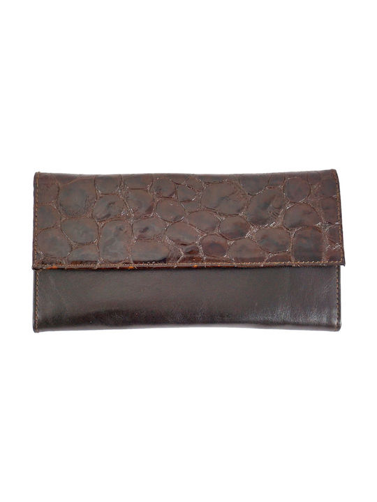 Mybag Leather Women's Wallet Dark Brown Conbin