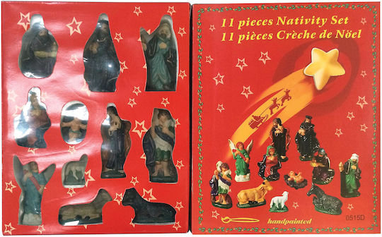 Lianos Weihnachtliche Keramisch Figur Krippe Höhe 9cm 11Stück