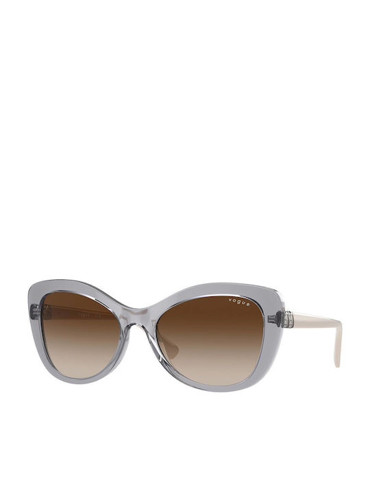 Vogue Γυναικεία Γυαλιά Ηλίου με Γκρι Κοκκάλινο Σκελετό και Καφέ Ντεγκραντέ Φακό VO5515SB 309913