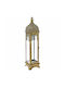 La Belle Maison Floortop Metallic Lantern Gold 20x20x20cm