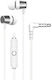 Devia Wired In-ear Handsfree με Βύσμα 3.5mm Λευκό