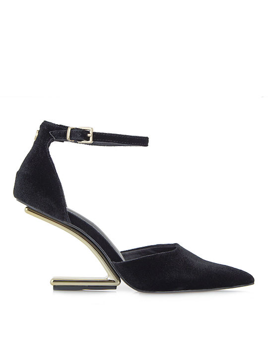 Pumps mit hohem Absatz Black Velvet