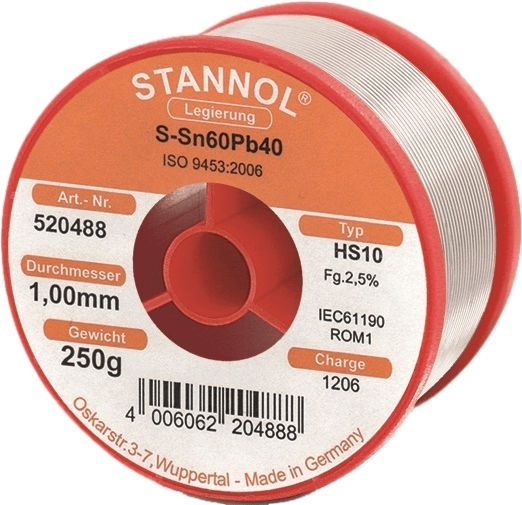 Stannol Soldering Wire 1.5mm 250pcs 521688