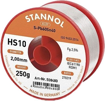 Stannol 508570 Soldering Wire 1.5мм 14гр