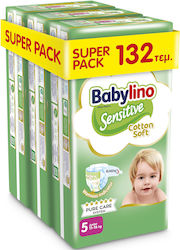 Babylino Sensitive Cotton Soft No. 5 για 11-16kg 132τμχ Babylino Sensitive Cotton Soft No. 5 για 11-16kg 132τμχ