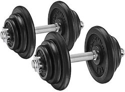 Songmics Hantelset mit Stange Gesamtgewicht 40kg Einstellbare