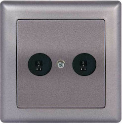 Mutlusan Daria Socket Speakers with Frame in Gray color 10588