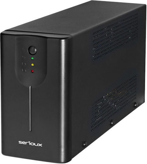 Serioux SRXU-LD1200LI UPS Line-Interactive 1200VA 720W with 4 Schuko AC Outlets