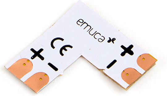 Emuca Unghiular Conector pentru benzi LED 5202820