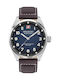 Swiss Military Hanowa Herrenuhr 42mm Batterie mit Braun Lederarmband