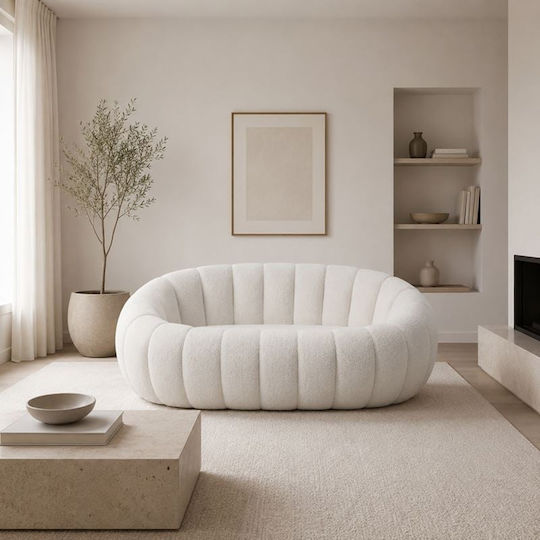 Woodwell Beverly Doppelsitzer Sofa Weiß 148x82x62cm E7161,1