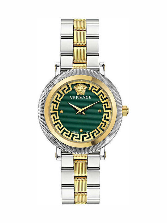 Versace Greca Womens Watch 35mm Battery with Go...