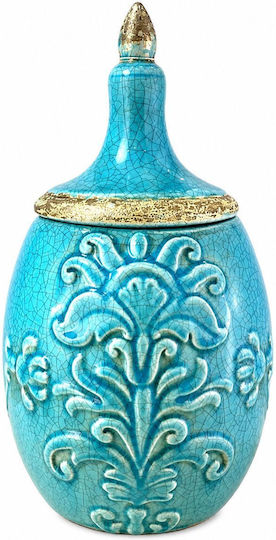 La Belle Maison Διακοσμητικό Βάζο Stein Türkis 18x37x37cm 1Stück