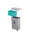 Double-leaf Plastic Outdoor Storage Cabinet Suitable for Small Spaces 43.6x41.8x78 cm