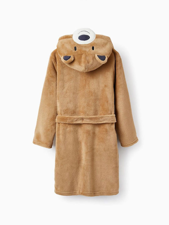 Zippy Kids Robe Winter Fleece Beige