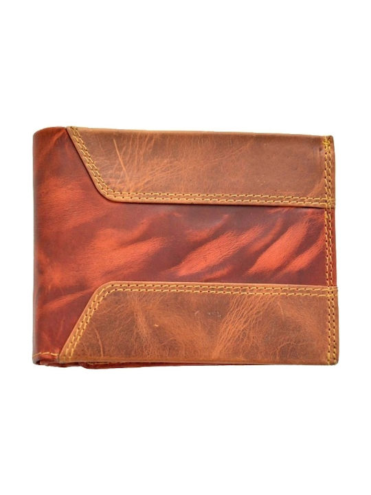 Kion Men's Leather Wallet Red