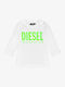 Diesel Kids Blouse Long Sleeve White