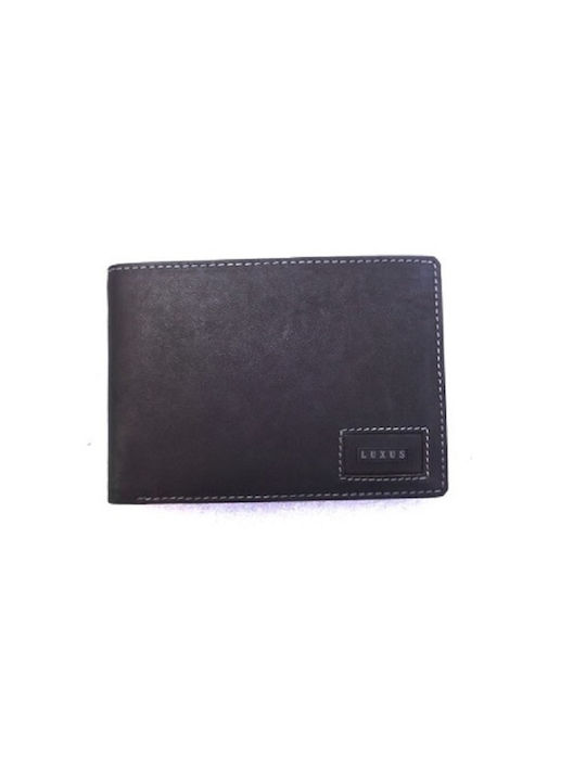 Luxus Men's Leather Wallet with RFID Black